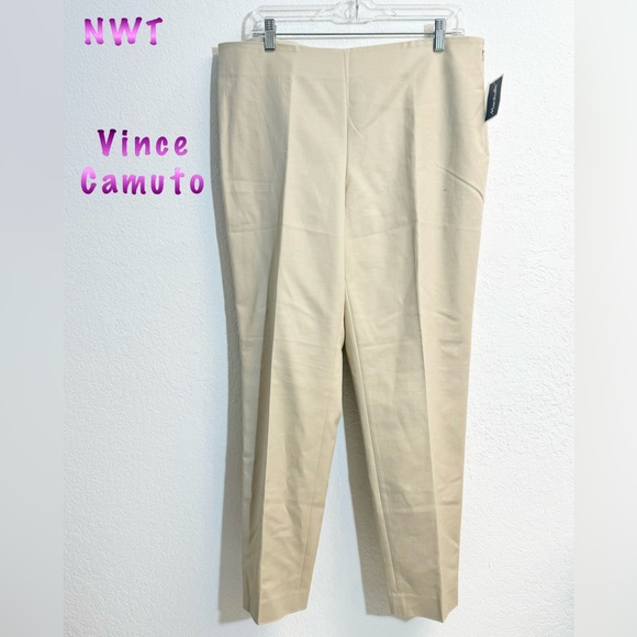 Vince Camuto Pants - NWT Vince Camuto High Rise Tan Slacks Pants Womans 14